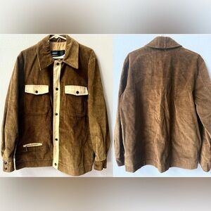 Vintage Montgomery Ward Brown Corduroy Barn Jacket Mens M~NICE!!